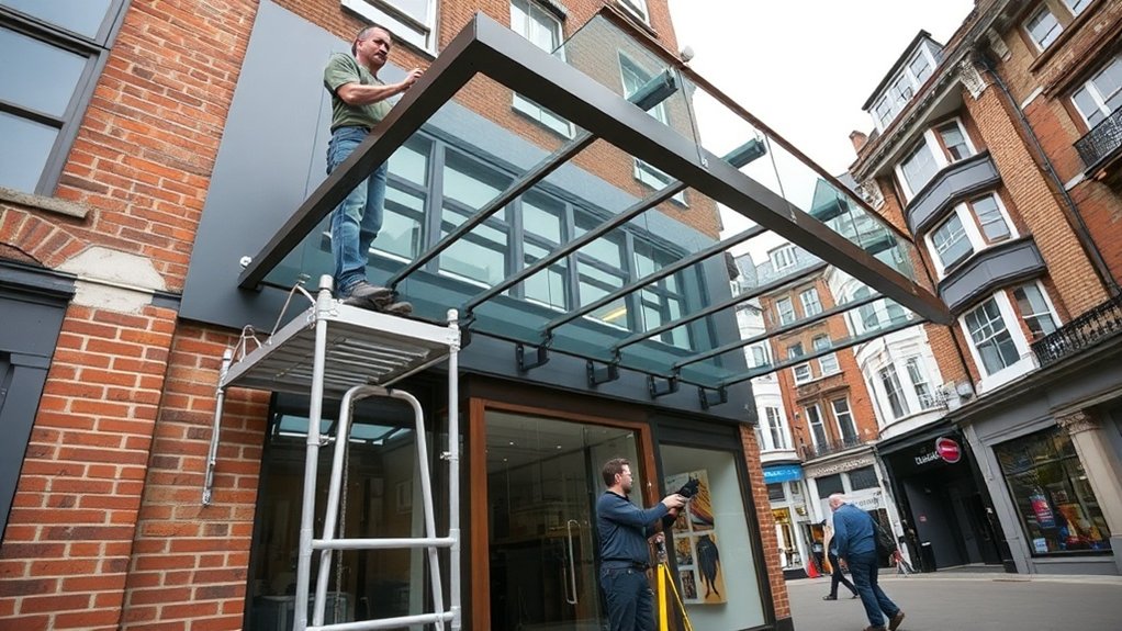 Shopfront Canopy Welwyn Garden City